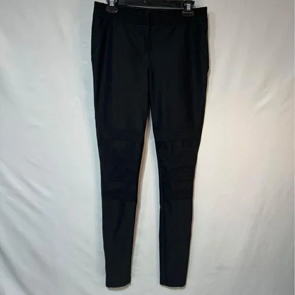 Diane VonFurstenburg woman’s black moto pants. Size 10. Authenticity tag. - Picture 11 of 11